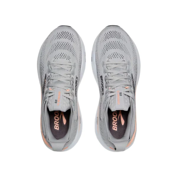 Brooks Women's Adrenaline GTS 25 Wide Grey/Pink - Image 3