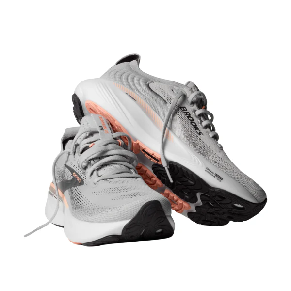 Brooks Women's Adrenaline GTS 25 Wide Grey/Pink - Image 6