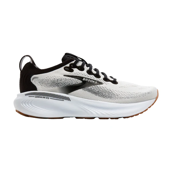 Brooks Women's Adrenaline GTS 25 Wide White/Black - Image 2