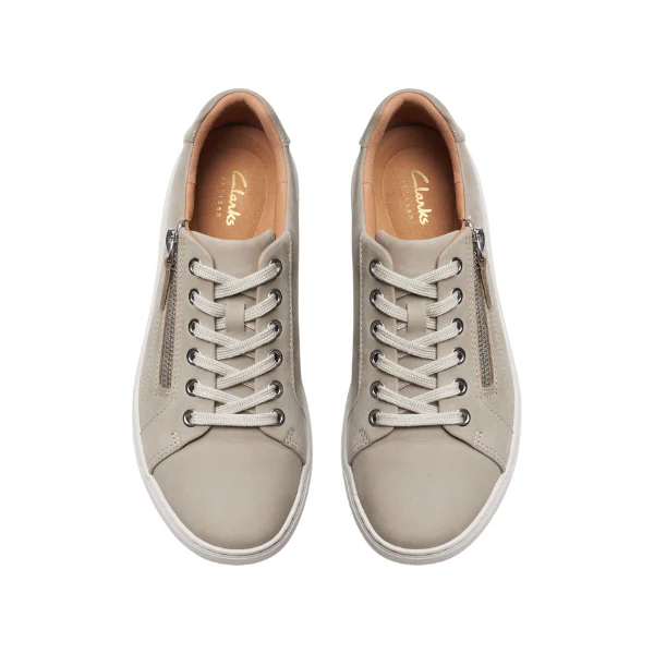 Clarks Women's Nalle Lace Stone Nubuck - Image 3