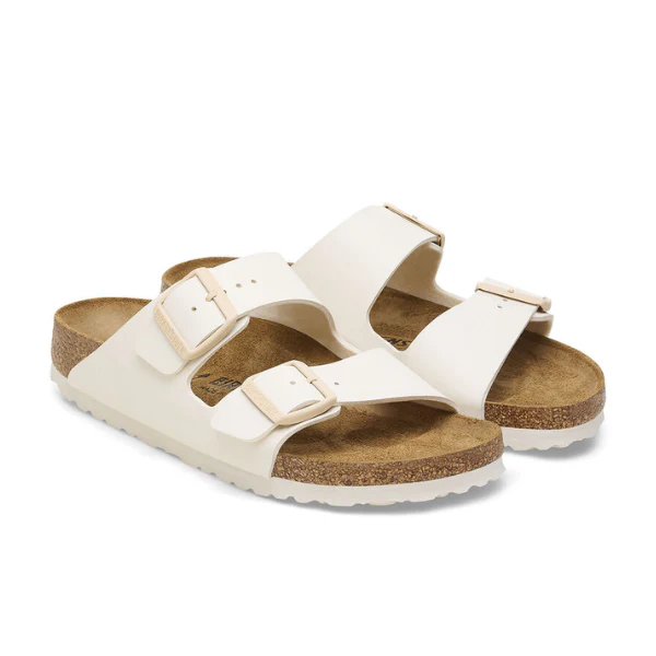 Birkenstock Women's Arizona Birko-Flor Patent Offwhite/Eggshell - Image 4