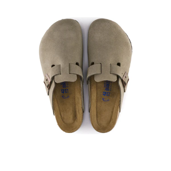 Birkenstock Men's Boston Soft Footbed Taupe - Image 3