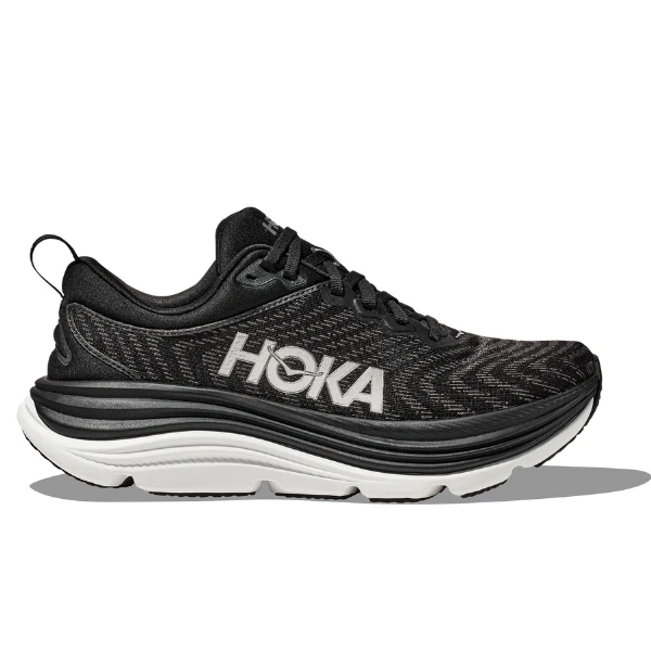HOKA Men's Gaviota 5 Wide Black/White - Image 2