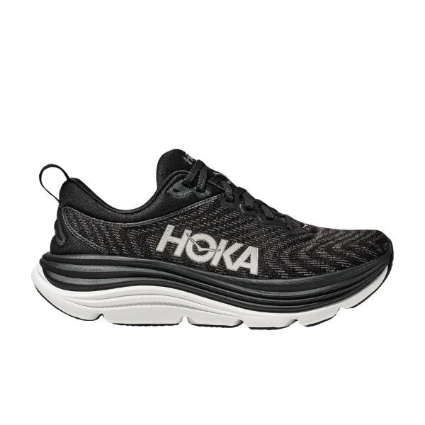 HOKA Women's Gaviota 5 (Medium) Black/White - Image 2