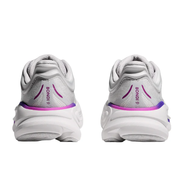 Hoka Women's Wide Bondi 9 Cosmic Grey/White - Image 5