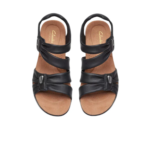 Clarks Women's Wide Kitly Ave Black Leather - Image 3
