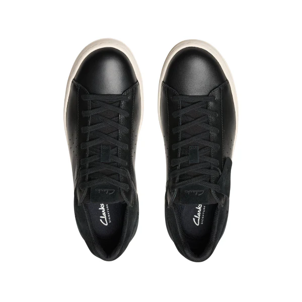 Clarks Men's Courtlite 2 Run Black - Image 3