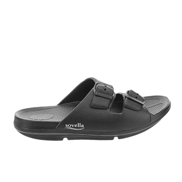 Sovella Men's Buckle Slide Black - Image 2