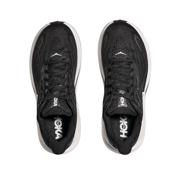 Hoka Men's Clifton 10 Black/White - Image 3