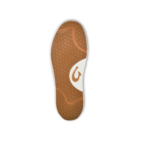 Olukai Men's Lae‘ahi Lī ‘Ili Leather Sneaker White - Image 5