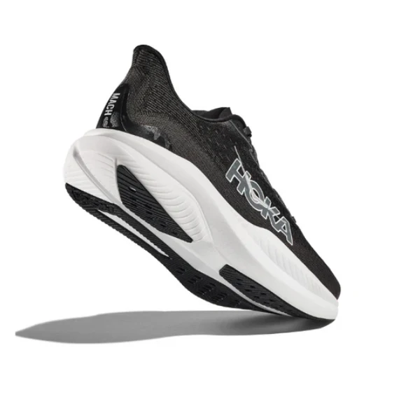 HOKA Men's Mach 6 (Wide Width) Black/White - Image 3