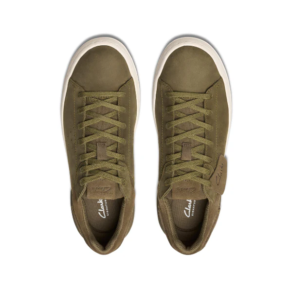 Clarks Men's Courtlite 2 Run Olive - Image 3