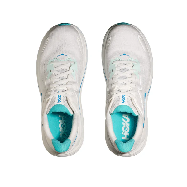 Hoka Men's Clifton 10 Wide White/Blue - Image 3