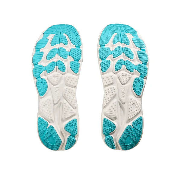Hoka Men's Clifton 10 Wide White/Blue - Image 4