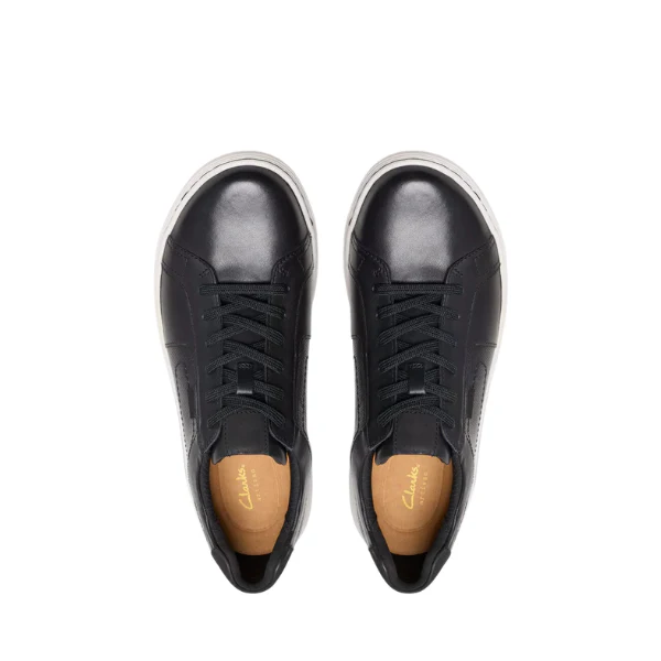 Clarks Men's Mapstone Lace Wide Black/White - Image 3