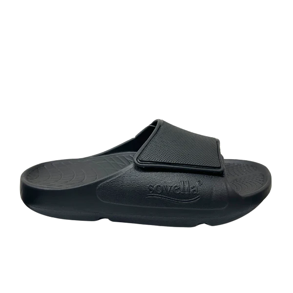Sovella Men's PF Velcro Slide Black - Image 2