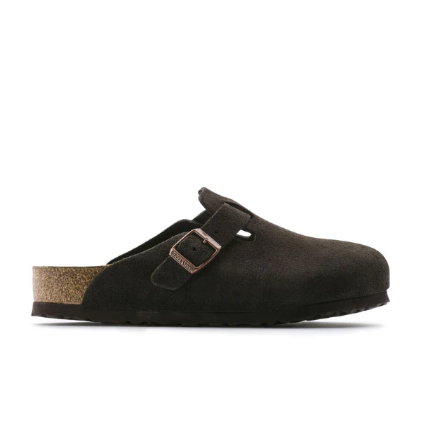 Birkenstock Women's Boston Soft Footbed Suede Leather Mocha - Image 2