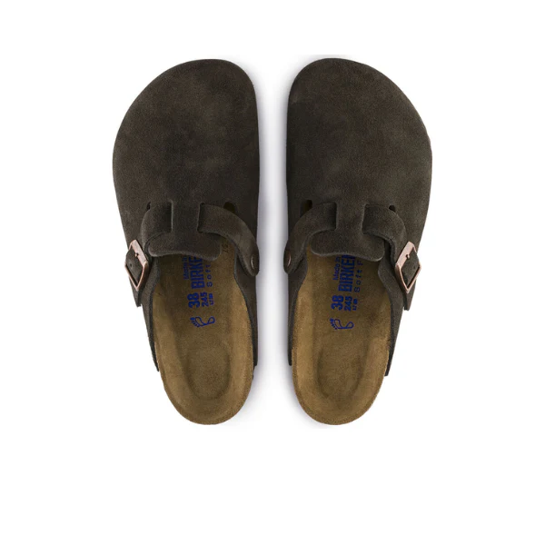 Birkenstock Women's Boston Soft Footbed Suede Leather Mocha - Image 3