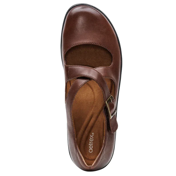 Aetrex Women's Paisley Mary Jane Brown - Image 3