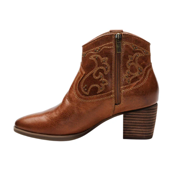 Aetrex Women's Reagan Heel Boot Cognac - Image 3