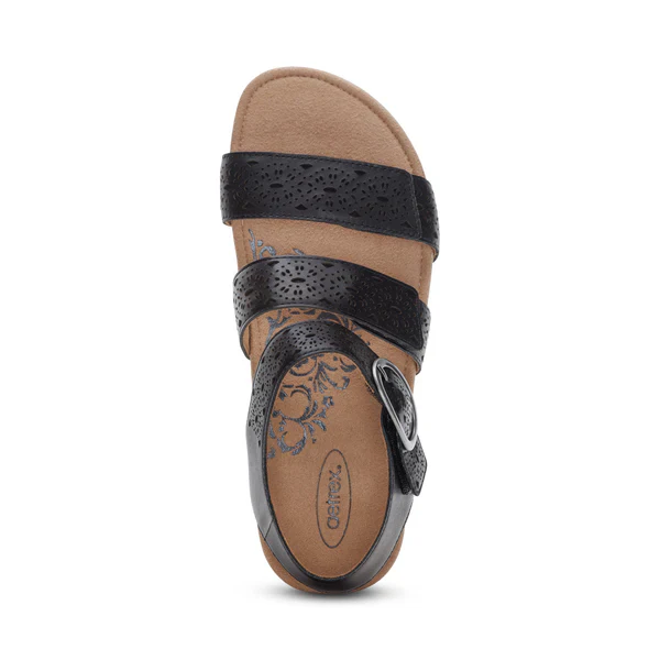 Aetrex Women's Lilly Cutout Black - Image 3