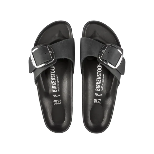 Birkenstock Women's Madrid Big Buckle Black - Image 3