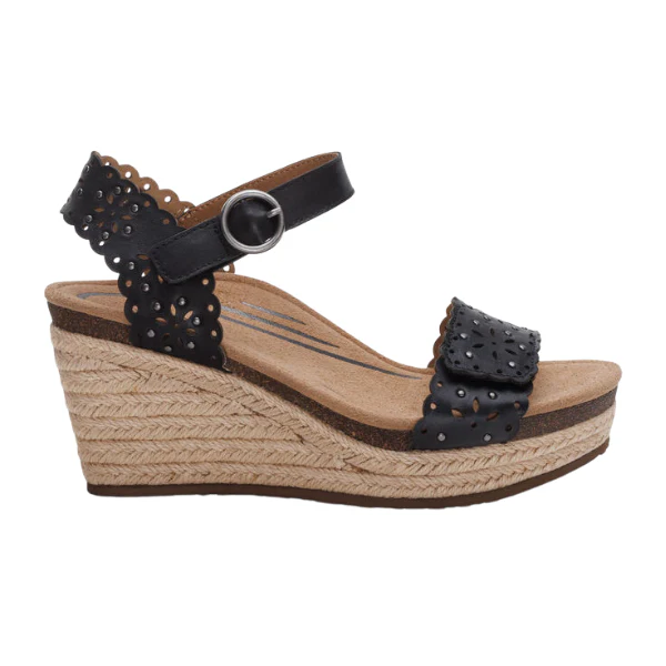 Aetrex Women's Sydney Black Cutout - Image 2