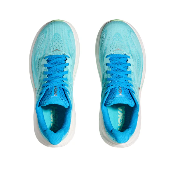 Hoka Women's Clifton 10 Wide Blue/White - Image 3