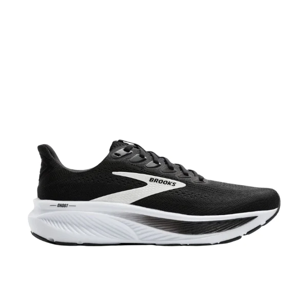 Brooks Women's Ghost 17 Wide Black/White - Image 2