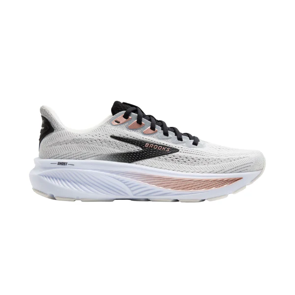 Brooks Women's Ghost 17 Wide White/Black - Image 2
