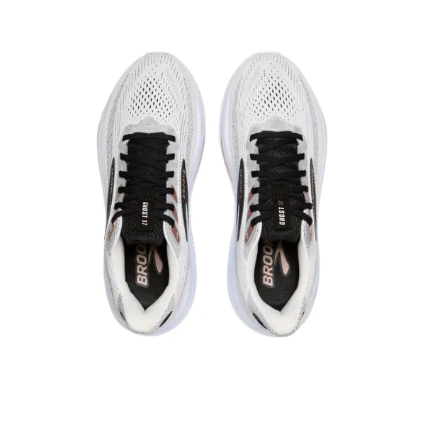 Brooks Women's Ghost 17 Wide White/Black - Image 3