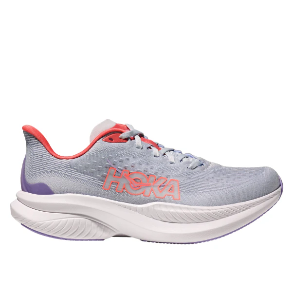 HOKA Women's Mach 6 Wide Grey/Orange - Image 2