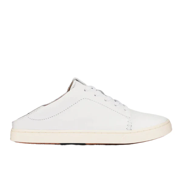 Olukai Women's Pehuea Lī ‘Ili Leather White - Image 2