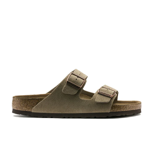 Birkenstock Women's Arizona Soft Footbed Taupe Suede - Image 2