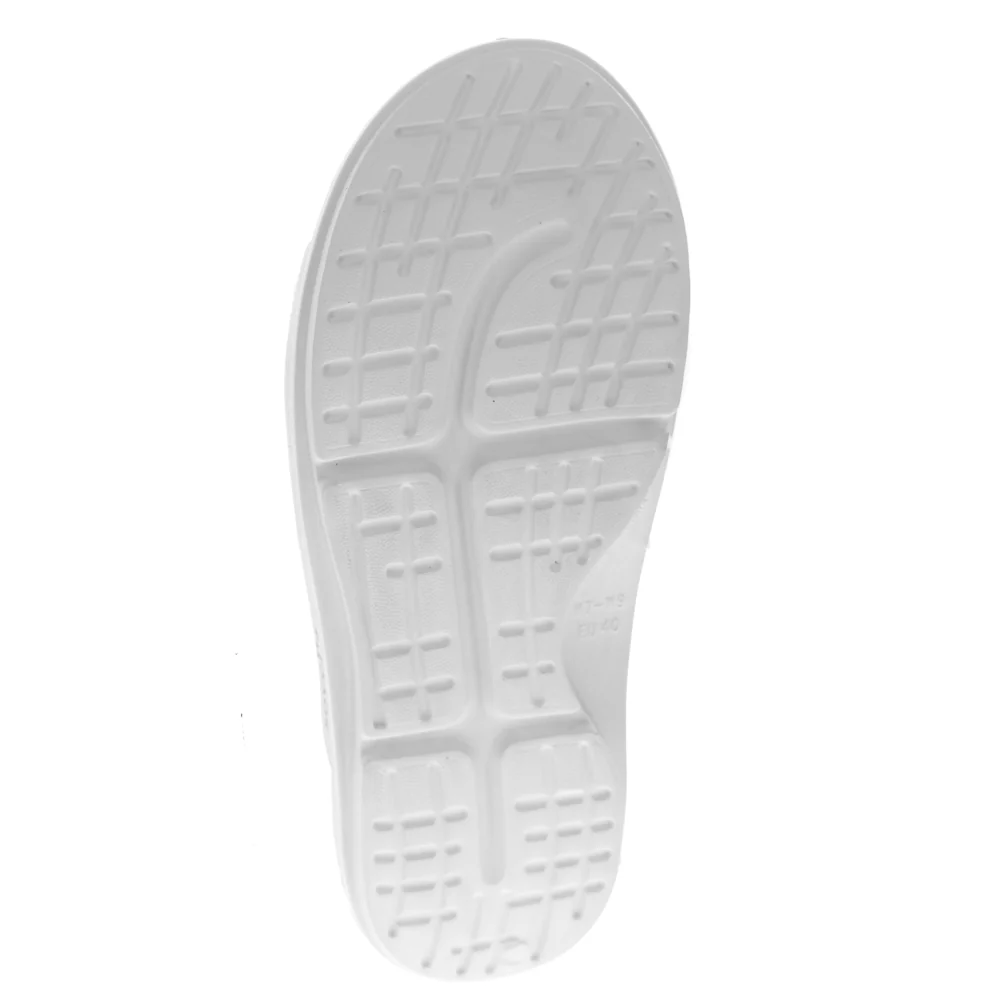 Sovella Women's Buckle Slide White - Image 4