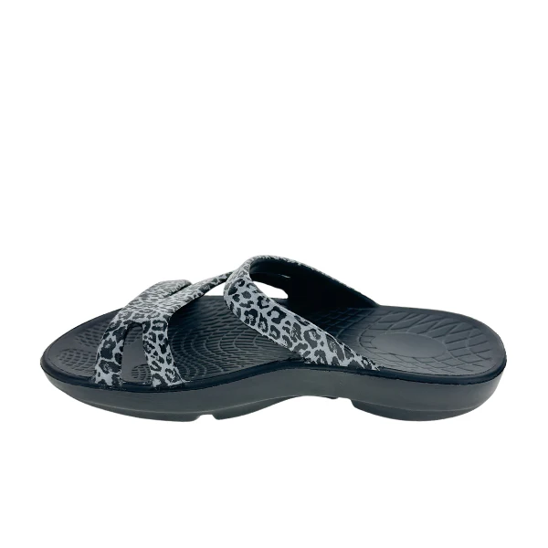 Sovella Women's PF Slide Black/Leopard - Image 3
