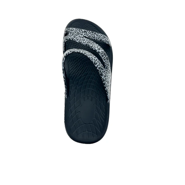 Sovella Women's PF Slide Black/Leopard - Image 4